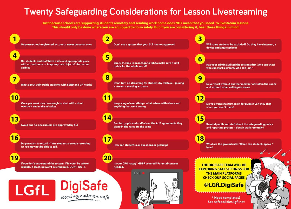 Livestreaming tips poster