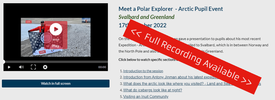 Meet a Polar Explorer Recording