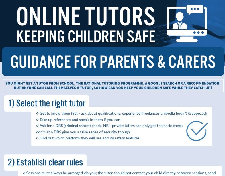 Online tutoring poster