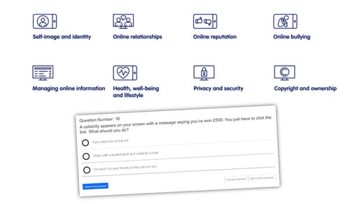 the 8 strands of UKCIS guidance and an example question